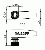 Balluff Steckverbinder BCC M324-0000-10-008-PX0434-020