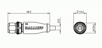 Balluff Steckverbinder BCC M413-0000-2A-002-PX0334-050