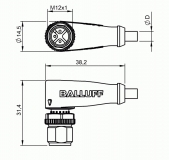 Balluff Steckverbinder BCC M423-0000-2A-002-PX0334-050