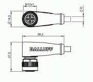 Balluff Steckverbinder BCC M425-0000-1A-008-PX0434-020