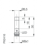 Balluff Induktiver Sensor BES G06EB-PSC40F-S49G