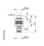 Balluff Induktiver Sensor BES M08EB-NSC40F-S49G