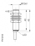 Balluff Induktiver Sensor BES M12MG-GSC30B-BP03