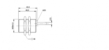 Balluff Induktiver Sensor BES M30MF-GSC15B-BP05