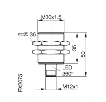 Balluff Induktiver Sensor BES M30MF-GSC15B-S04K