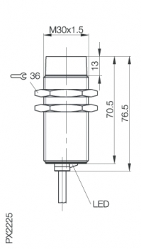 Balluff Induktiver Sensor BES M30MM-NOC30F-BV02