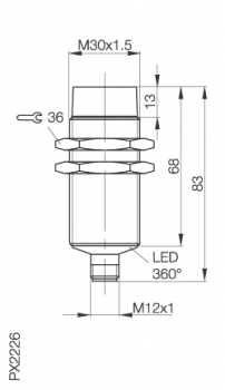 Balluff Induktiver Sensor BES M30MM-NOC30F-S04K