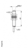 Balluff Induktiver Sensor BES M08EF-NOC15B-BP02-003