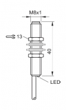 Balluff Induktiver Sensor BES M08EF-POC20B-BP02-003