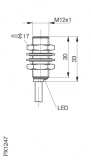 Balluff Induktiver Sensor BES M12MD-NOC20B-BP02-003