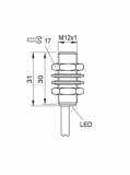 Balluff Induktiver Sensor BES M12MD-NOC40B-BP02-003