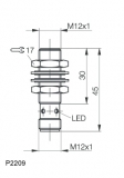 Balluff Induktiver Sensor BES M12ME-PSC40B-S04G-003