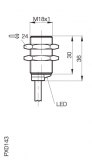Balluff Induktiver Sensor BES M18MD-POC80B-BP02-003