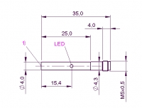 Balluff Induktiver Sensor BES G04ED-PSC15B-S26G