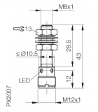 Balluff Induktiver Sensor BES M08EE-NSC15B-S04G