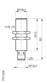 Balluff Induktiver Sensor BES M18EL-PSH50A-S04G