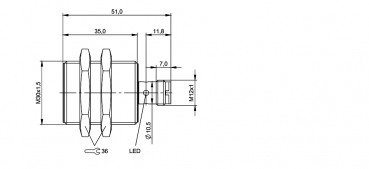 Balluff Induktiver Sensor BES M30MF-GOC15B-S04G