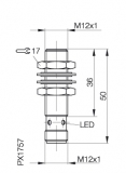 Balluff Induktiver Sensor BES M12MF1-PSC30A-S04G-W