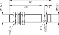 Balluff Induktiver Sensor BES M12MI-PSC30B-S04G-W