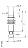 Balluff Induktiver Sensor BES M12ML-PSC80E-S04G-W