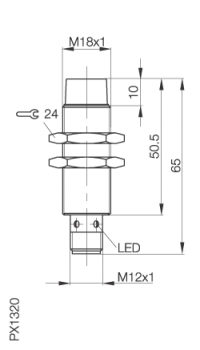 Balluff Induktiver Sensor BES M18ML-PSC12E-S04G-W
