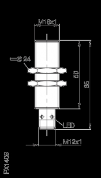 Balluff Induktiver Sensor BES M18ML-PSC50A-S04G-W01