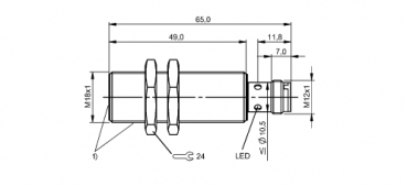 Balluff Induktiver Sensor BES M18EI-PSC72B-S04G-S