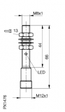 Balluff Induktiver Sensor BES M08MH1-NSC30B-S04G