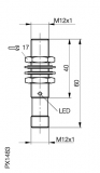 Balluff Induktiver Sensor BES M12MG1-NOC60B-S04G