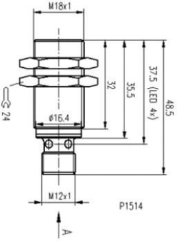 Balluff Induktiver Sensor BES M18MD1-PSC12B-S04G
