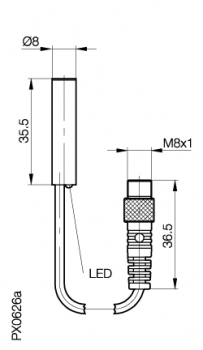 Balluff Induktiver Sensor BES 516-369-G-SA2-S49-00,05