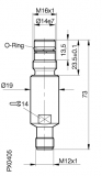 Balluff Inductive Sensor BES 516-300-S129-S4-D