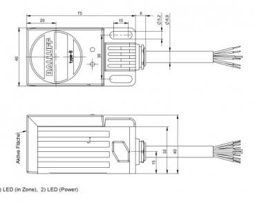 BALLUFF BIC 1I3-P2A20-Q40AA-GPX0B-050 Induktive Koppler