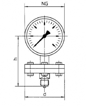 Diaphragm pressure gauges NPL 100-2