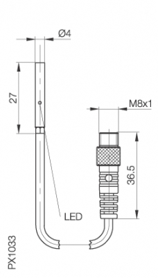 Balluff Inductive Sensor BES 516-3007-E4-C-S49-00,2