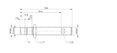 Balluff Inductive Sensor BES 516-300-S321-NEX-S4-D